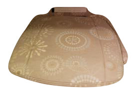 UPH. Set fab. Flower grey beige